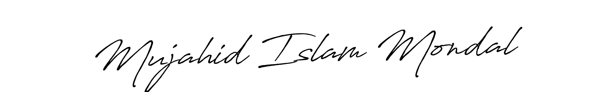 Use a signature maker to create a handwritten signature online. With this signature software, you can design (Antro_Vectra_Bolder) your own signature for name Mujahid Islam Mondal. Mujahid Islam Mondal signature style 7 images and pictures png