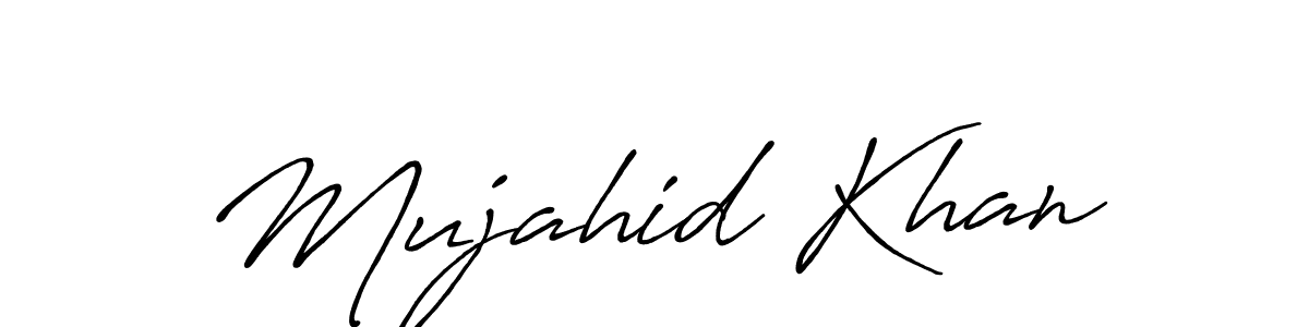 Antro_Vectra_Bolder is a professional signature style that is perfect for those who want to add a touch of class to their signature. It is also a great choice for those who want to make their signature more unique. Get Mujahid Khan name to fancy signature for free. Mujahid Khan signature style 7 images and pictures png
