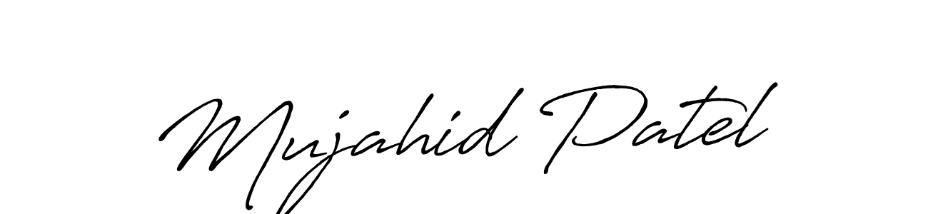 Also we have Mujahid Patel name is the best signature style. Create professional handwritten signature collection using Antro_Vectra_Bolder autograph style. Mujahid Patel signature style 7 images and pictures png