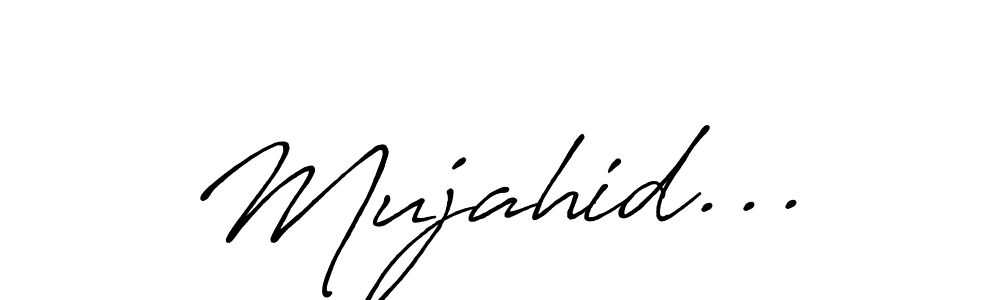 if you are searching for the best signature style for your name Mujahid.... so please give up your signature search. here we have designed multiple signature styles  using Antro_Vectra_Bolder. Mujahid... signature style 7 images and pictures png