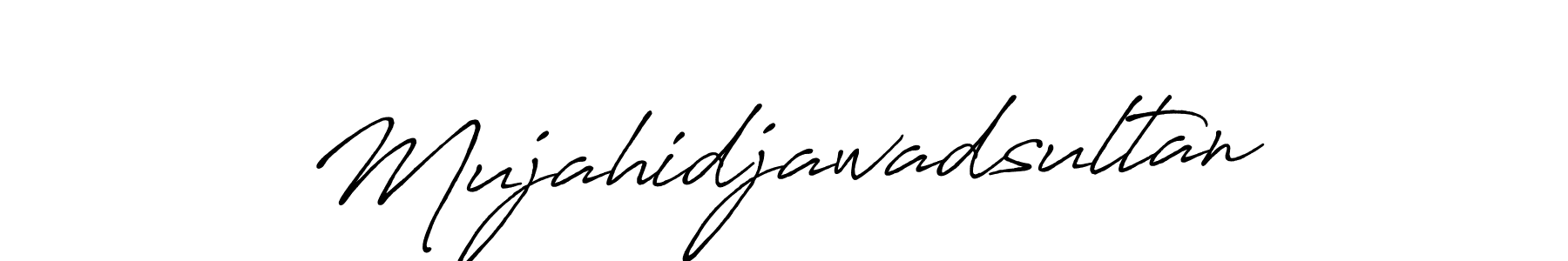 Also we have Mujahidjawadsultan name is the best signature style. Create professional handwritten signature collection using Antro_Vectra_Bolder autograph style. Mujahidjawadsultan signature style 7 images and pictures png