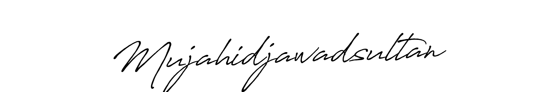The best way (Antro_Vectra_Bolder) to make a short signature is to pick only two or three words in your name. The name Mujahidjawadsultan include a total of six letters. For converting this name. Mujahidjawadsultan signature style 7 images and pictures png