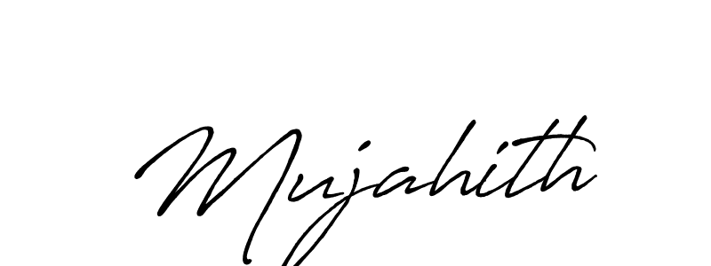 Design your own signature with our free online signature maker. With this signature software, you can create a handwritten (Antro_Vectra_Bolder) signature for name Mujahith. Mujahith signature style 7 images and pictures png