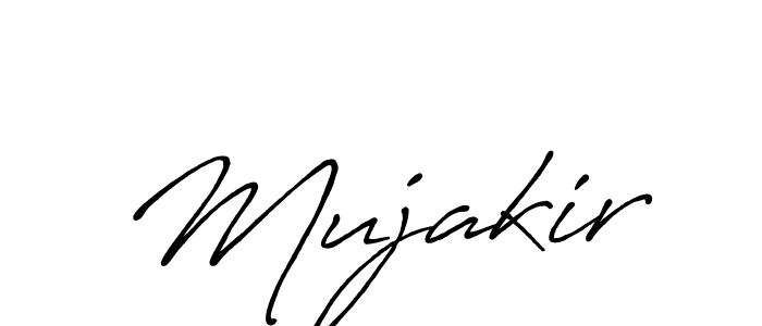 How to make Mujakir signature? Antro_Vectra_Bolder is a professional autograph style. Create handwritten signature for Mujakir name. Mujakir signature style 7 images and pictures png
