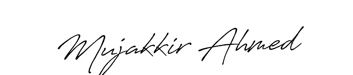 Design your own signature with our free online signature maker. With this signature software, you can create a handwritten (Antro_Vectra_Bolder) signature for name Mujakkir Ahmed. Mujakkir Ahmed signature style 7 images and pictures png