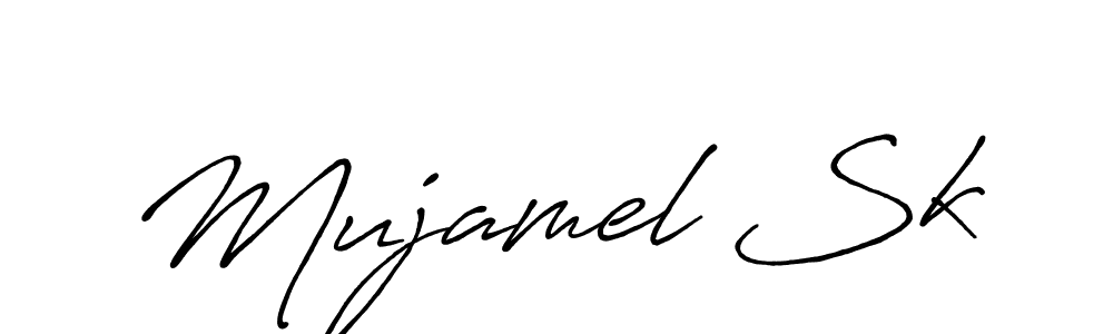 Once you've used our free online signature maker to create your best signature Antro_Vectra_Bolder style, it's time to enjoy all of the benefits that Mujamel Sk name signing documents. Mujamel Sk signature style 7 images and pictures png