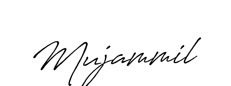 if you are searching for the best signature style for your name Mujammil. so please give up your signature search. here we have designed multiple signature styles  using Antro_Vectra_Bolder. Mujammil signature style 7 images and pictures png