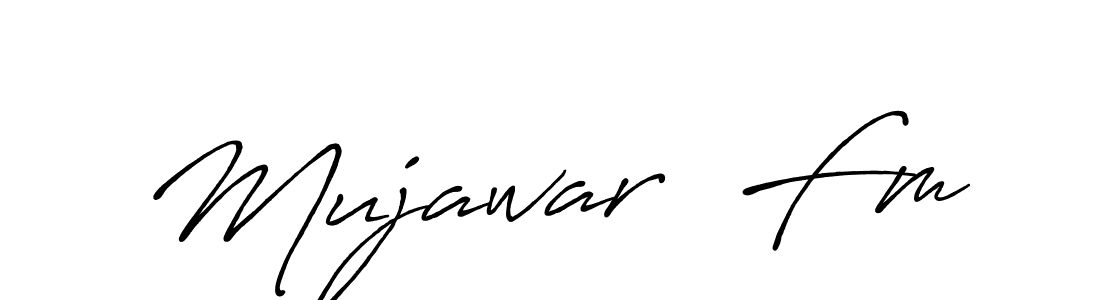Similarly Antro_Vectra_Bolder is the best handwritten signature design. Signature creator online .You can use it as an online autograph creator for name Mujawar  Fm. Mujawar  Fm signature style 7 images and pictures png