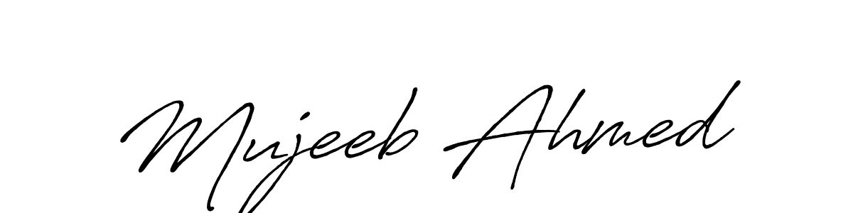 You should practise on your own different ways (Antro_Vectra_Bolder) to write your name (Mujeeb Ahmed) in signature. don't let someone else do it for you. Mujeeb Ahmed signature style 7 images and pictures png