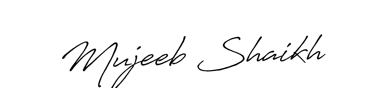 Make a beautiful signature design for name Mujeeb Shaikh. Use this online signature maker to create a handwritten signature for free. Mujeeb Shaikh signature style 7 images and pictures png