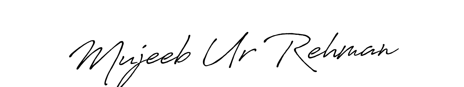 Mujeeb Ur Rehman stylish signature style. Best Handwritten Sign (Antro_Vectra_Bolder) for my name. Handwritten Signature Collection Ideas for my name Mujeeb Ur Rehman. Mujeeb Ur Rehman signature style 7 images and pictures png