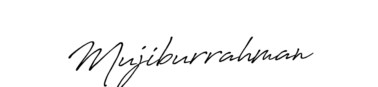 if you are searching for the best signature style for your name Mujiburrahman. so please give up your signature search. here we have designed multiple signature styles  using Antro_Vectra_Bolder. Mujiburrahman signature style 7 images and pictures png