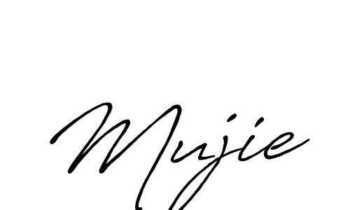 Also You can easily find your signature by using the search form. We will create Mujie name handwritten signature images for you free of cost using Antro_Vectra_Bolder sign style. Mujie signature style 7 images and pictures png