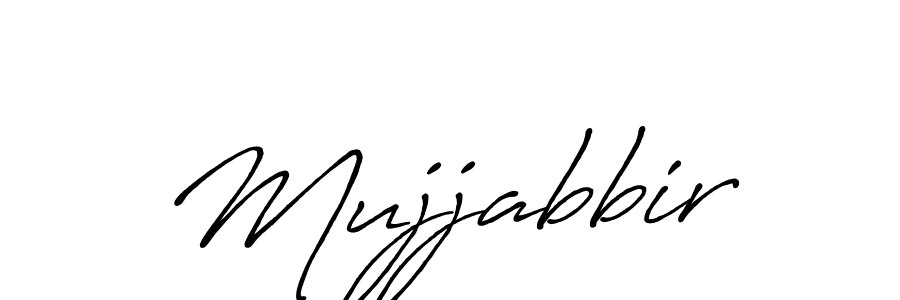 How to make Mujjabbir name signature. Use Antro_Vectra_Bolder style for creating short signs online. This is the latest handwritten sign. Mujjabbir signature style 7 images and pictures png