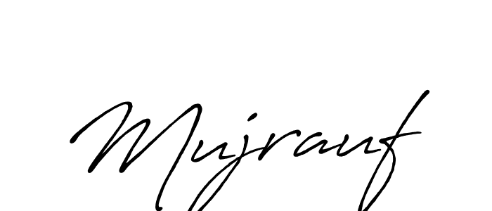 How to make Mujrauf name signature. Use Antro_Vectra_Bolder style for creating short signs online. This is the latest handwritten sign. Mujrauf signature style 7 images and pictures png