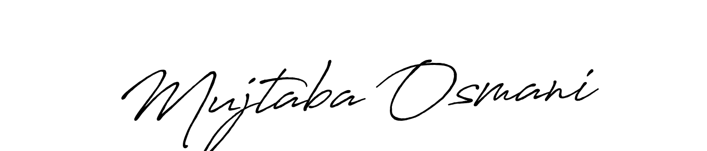 How to make Mujtaba Osmani signature? Antro_Vectra_Bolder is a professional autograph style. Create handwritten signature for Mujtaba Osmani name. Mujtaba Osmani signature style 7 images and pictures png