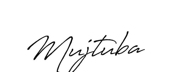 Use a signature maker to create a handwritten signature online. With this signature software, you can design (Antro_Vectra_Bolder) your own signature for name Mujtuba. Mujtuba signature style 7 images and pictures png