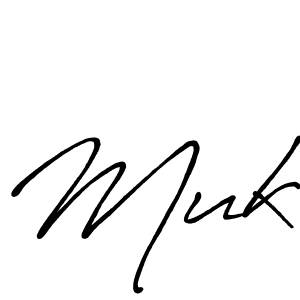 Muk stylish signature style. Best Handwritten Sign (Antro_Vectra_Bolder) for my name. Handwritten Signature Collection Ideas for my name Muk. Muk signature style 7 images and pictures png