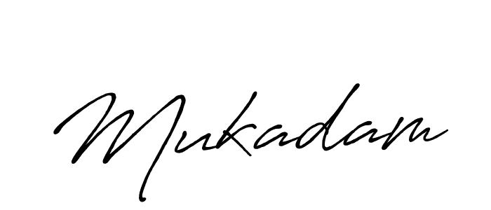 Mukadam stylish signature style. Best Handwritten Sign (Antro_Vectra_Bolder) for my name. Handwritten Signature Collection Ideas for my name Mukadam. Mukadam signature style 7 images and pictures png