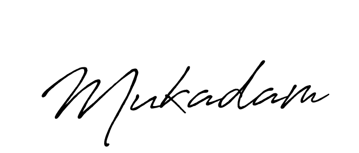 How to make Mukadam signature? Antro_Vectra_Bolder is a professional autograph style. Create handwritten signature for Mukadam name. Mukadam signature style 7 images and pictures png