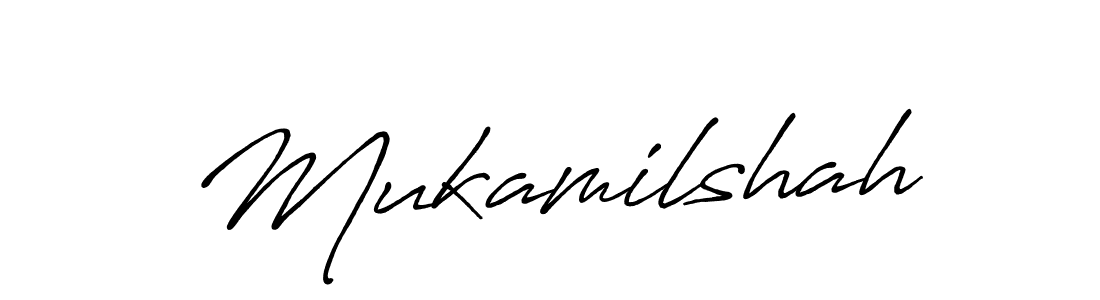 Mukamilshah stylish signature style. Best Handwritten Sign (Antro_Vectra_Bolder) for my name. Handwritten Signature Collection Ideas for my name Mukamilshah. Mukamilshah signature style 7 images and pictures png