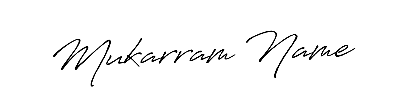 The best way (Antro_Vectra_Bolder) to make a short signature is to pick only two or three words in your name. The name Mukarram Name include a total of six letters. For converting this name. Mukarram Name signature style 7 images and pictures png