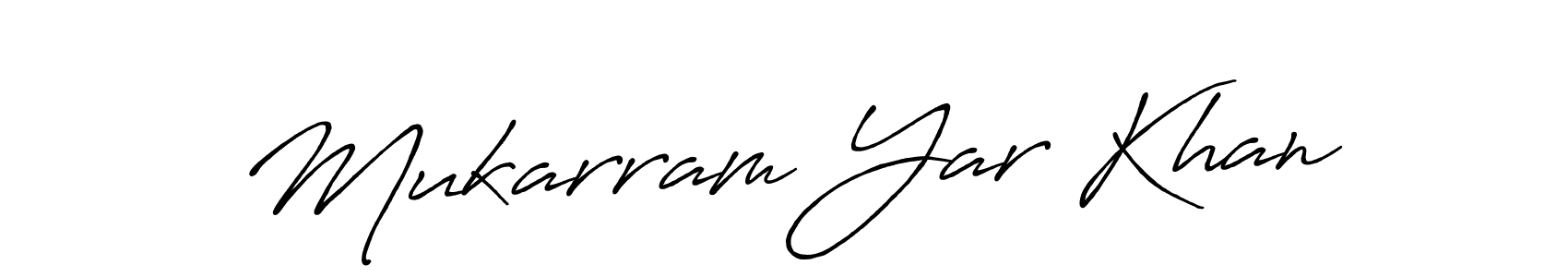 Use a signature maker to create a handwritten signature online. With this signature software, you can design (Antro_Vectra_Bolder) your own signature for name Mukarram Yar Khan. Mukarram Yar Khan signature style 7 images and pictures png