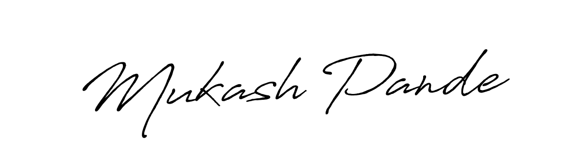 if you are searching for the best signature style for your name Mukash Pande. so please give up your signature search. here we have designed multiple signature styles  using Antro_Vectra_Bolder. Mukash Pande signature style 7 images and pictures png