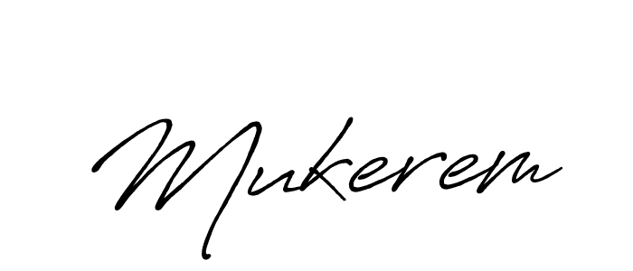 How to make Mukerem signature? Antro_Vectra_Bolder is a professional autograph style. Create handwritten signature for Mukerem name. Mukerem signature style 7 images and pictures png