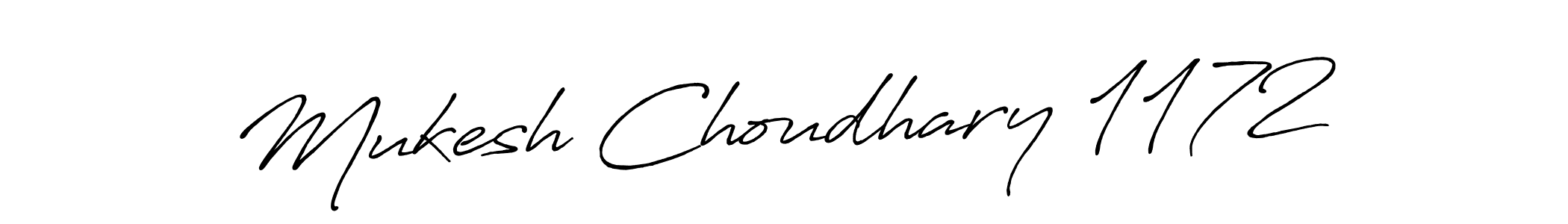 Design your own signature with our free online signature maker. With this signature software, you can create a handwritten (Antro_Vectra_Bolder) signature for name Mukesh Choudhary 1172. Mukesh Choudhary 1172 signature style 7 images and pictures png
