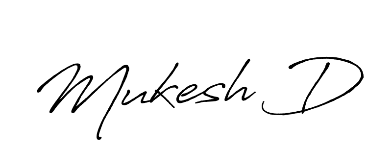 How to make Mukesh D name signature. Use Antro_Vectra_Bolder style for creating short signs online. This is the latest handwritten sign. Mukesh D signature style 7 images and pictures png