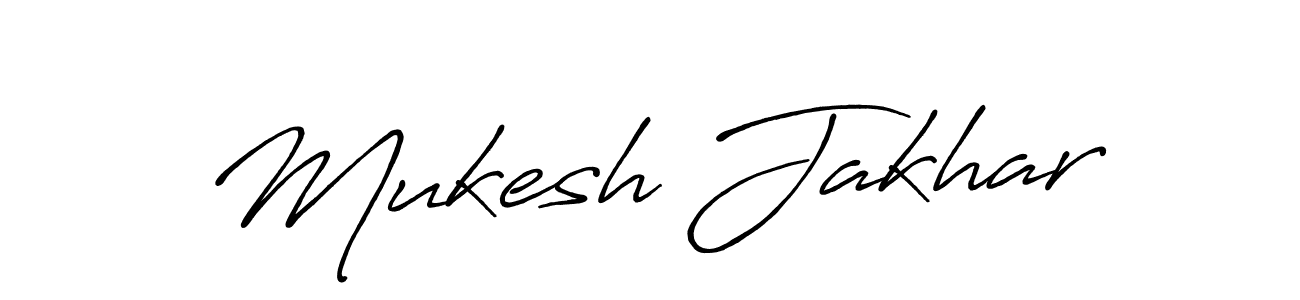 Design your own signature with our free online signature maker. With this signature software, you can create a handwritten (Antro_Vectra_Bolder) signature for name Mukesh Jakhar. Mukesh Jakhar signature style 7 images and pictures png