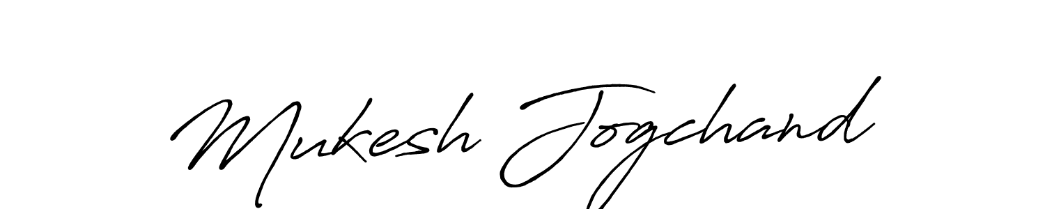 Create a beautiful signature design for name Mukesh Jogchand. With this signature (Antro_Vectra_Bolder) fonts, you can make a handwritten signature for free. Mukesh Jogchand signature style 7 images and pictures png