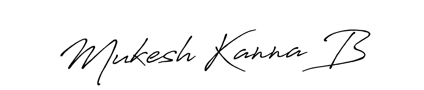 How to Draw Mukesh Kanna B signature style? Antro_Vectra_Bolder is a latest design signature styles for name Mukesh Kanna B. Mukesh Kanna B signature style 7 images and pictures png