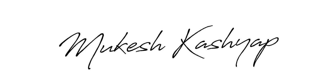 How to make Mukesh Kashyap signature? Antro_Vectra_Bolder is a professional autograph style. Create handwritten signature for Mukesh Kashyap name. Mukesh Kashyap signature style 7 images and pictures png