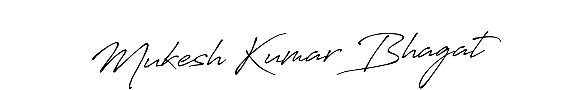 Antro_Vectra_Bolder is a professional signature style that is perfect for those who want to add a touch of class to their signature. It is also a great choice for those who want to make their signature more unique. Get Mukesh Kumar Bhagat name to fancy signature for free. Mukesh Kumar Bhagat signature style 7 images and pictures png