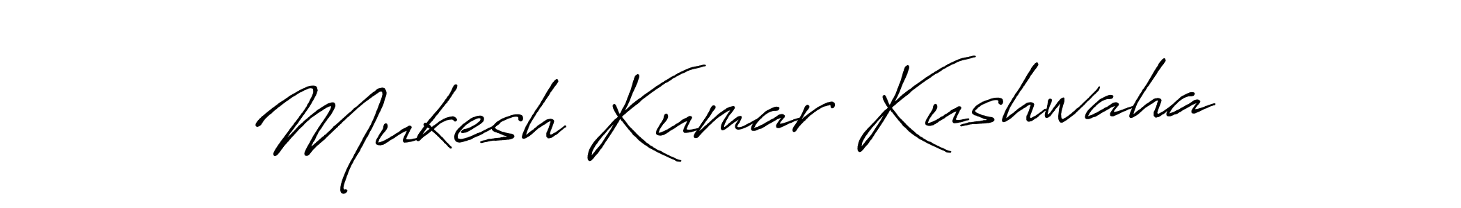 How to make Mukesh Kumar Kushwaha name signature. Use Antro_Vectra_Bolder style for creating short signs online. This is the latest handwritten sign. Mukesh Kumar Kushwaha signature style 7 images and pictures png