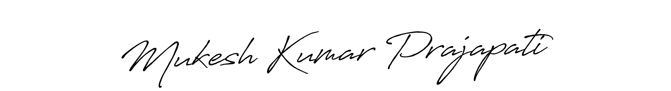 How to make Mukesh Kumar Prajapati name signature. Use Antro_Vectra_Bolder style for creating short signs online. This is the latest handwritten sign. Mukesh Kumar Prajapati signature style 7 images and pictures png