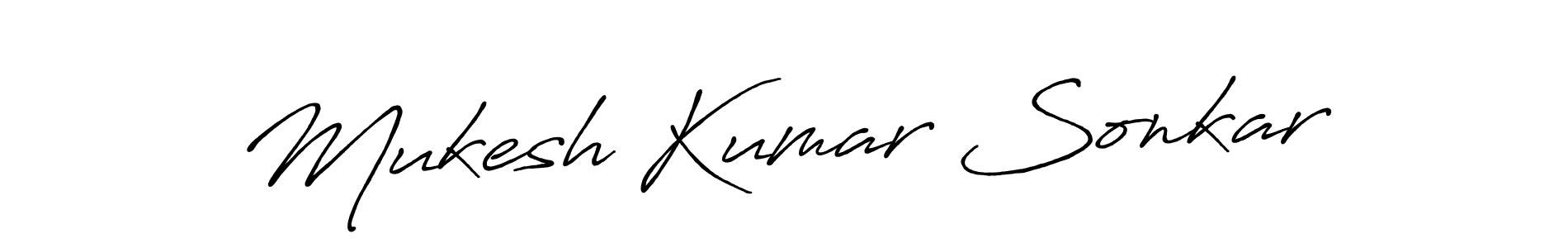 Also we have Mukesh Kumar Sonkar name is the best signature style. Create professional handwritten signature collection using Antro_Vectra_Bolder autograph style. Mukesh Kumar Sonkar signature style 7 images and pictures png
