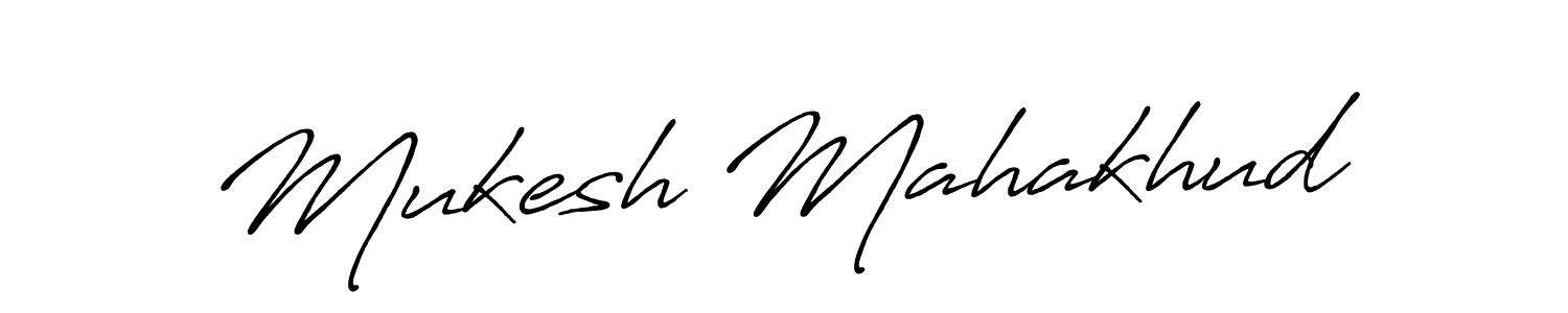 Also we have Mukesh Mahakhud name is the best signature style. Create professional handwritten signature collection using Antro_Vectra_Bolder autograph style. Mukesh Mahakhud signature style 7 images and pictures png