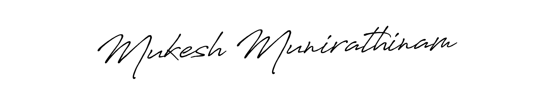 The best way (Antro_Vectra_Bolder) to make a short signature is to pick only two or three words in your name. The name Mukesh Munirathinam include a total of six letters. For converting this name. Mukesh Munirathinam signature style 7 images and pictures png