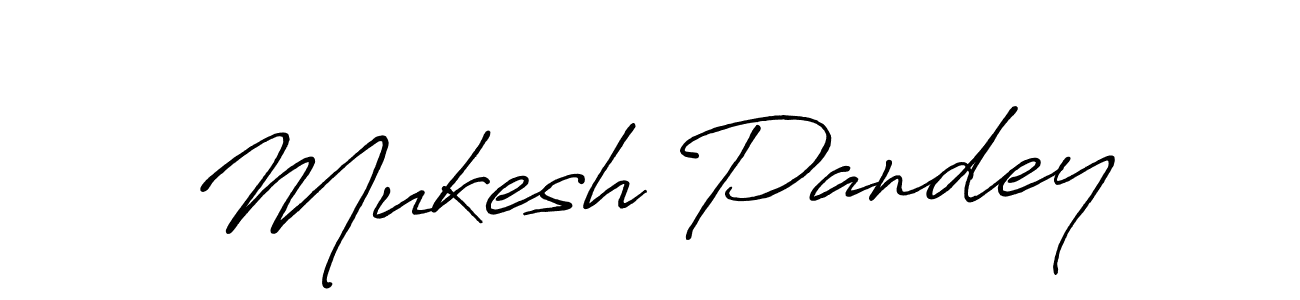 Make a short Mukesh Pandey signature style. Manage your documents anywhere anytime using Antro_Vectra_Bolder. Create and add eSignatures, submit forms, share and send files easily. Mukesh Pandey signature style 7 images and pictures png