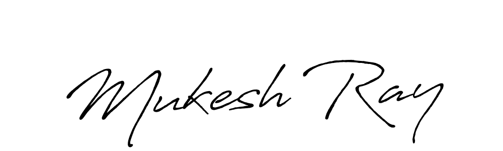 Also we have Mukesh Ray name is the best signature style. Create professional handwritten signature collection using Antro_Vectra_Bolder autograph style. Mukesh Ray signature style 7 images and pictures png