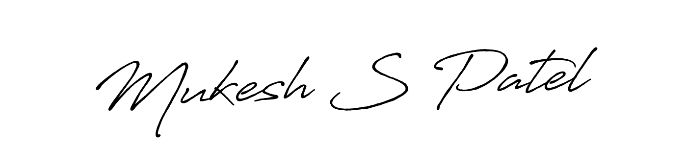 It looks lik you need a new signature style for name Mukesh S Patel. Design unique handwritten (Antro_Vectra_Bolder) signature with our free signature maker in just a few clicks. Mukesh S Patel signature style 7 images and pictures png