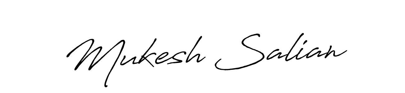 Make a beautiful signature design for name Mukesh Salian. Use this online signature maker to create a handwritten signature for free. Mukesh Salian signature style 7 images and pictures png