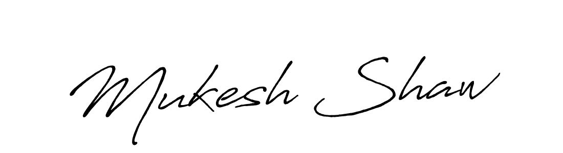 Design your own signature with our free online signature maker. With this signature software, you can create a handwritten (Antro_Vectra_Bolder) signature for name Mukesh Shaw. Mukesh Shaw signature style 7 images and pictures png