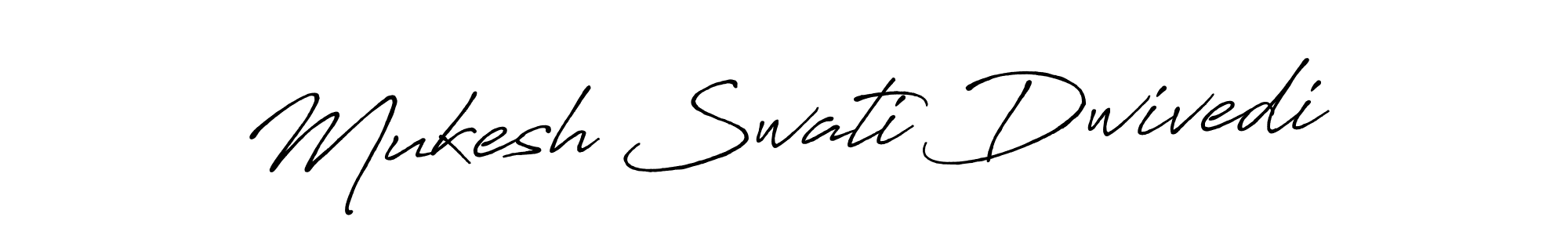 How to Draw Mukesh Swati Dwivedi signature style? Antro_Vectra_Bolder is a latest design signature styles for name Mukesh Swati Dwivedi. Mukesh Swati Dwivedi signature style 7 images and pictures png