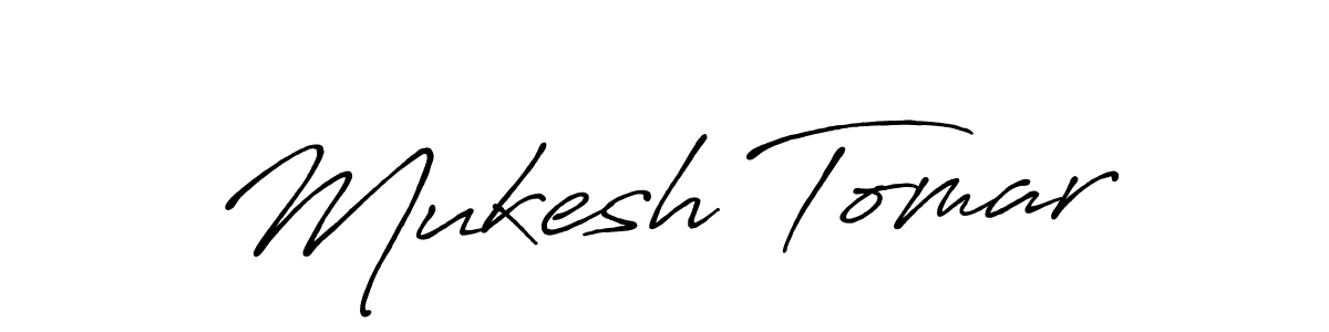 Mukesh Tomar stylish signature style. Best Handwritten Sign (Antro_Vectra_Bolder) for my name. Handwritten Signature Collection Ideas for my name Mukesh Tomar. Mukesh Tomar signature style 7 images and pictures png