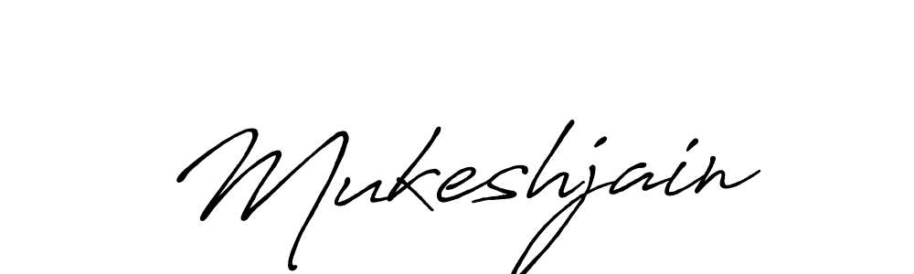 Make a beautiful signature design for name Mukeshjain. With this signature (Antro_Vectra_Bolder) style, you can create a handwritten signature for free. Mukeshjain signature style 7 images and pictures png