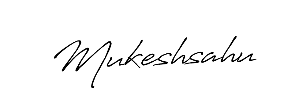 Mukeshsahu stylish signature style. Best Handwritten Sign (Antro_Vectra_Bolder) for my name. Handwritten Signature Collection Ideas for my name Mukeshsahu. Mukeshsahu signature style 7 images and pictures png